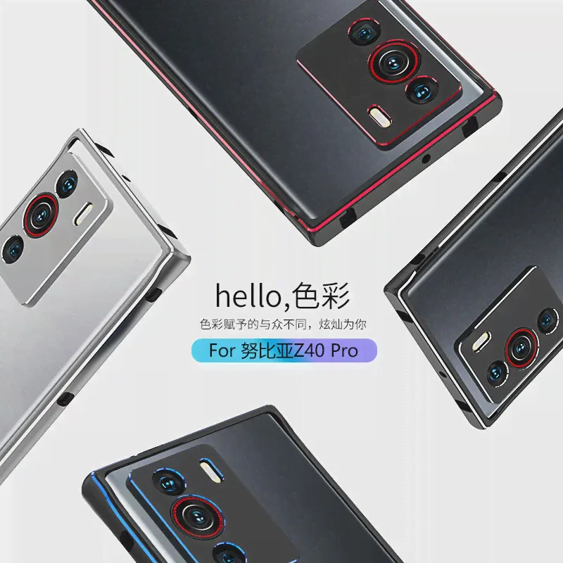 Для ZTE NUBIA Z40 Pro 6.67INCH NX701J LUXURY Алюминиевый бампер металлический каркас для защиты камеры.-0
