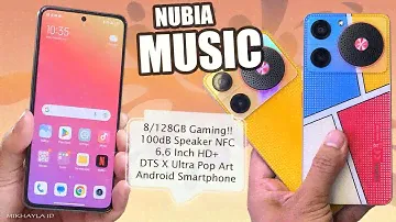 Nubia Music Review! 8/128GB RP 1 Juta!! Gaming, 6.6" HD+, 100dB Speaker NFC, DTS X Ultra Pop Art
