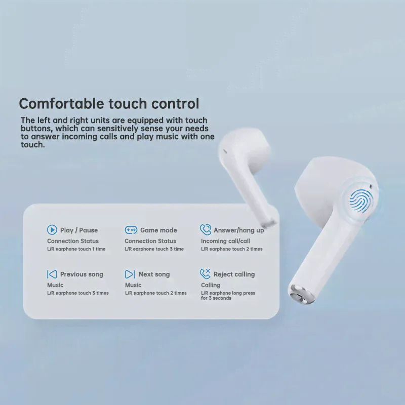 Игровые наушники Nubia C1 TWS, беспроводные наушники Bluetooth 5,3 Nubia Neosound C1 TWS, 60 мс, ультра низкая задержка, 40 часов заряда батареи IPX4 (art.: 3920bb6550841)-4