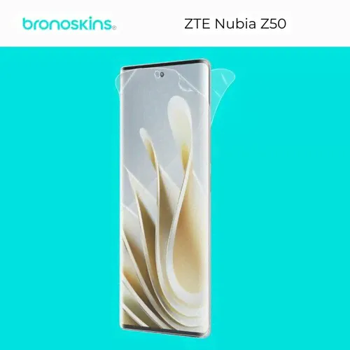 Глянцевая, Защитная бронированная пленка на заднее стекло ZTE Nubia Z50 бесцветный, прозрачный-0