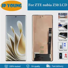 6.67 "Оригинальный AMOLED для ZTE NUBIA Z50 NX711J ЖК -дисплей сенсорная панель Сенсор Дигитизатор Датчик сборки Z50 с кадром с кадром