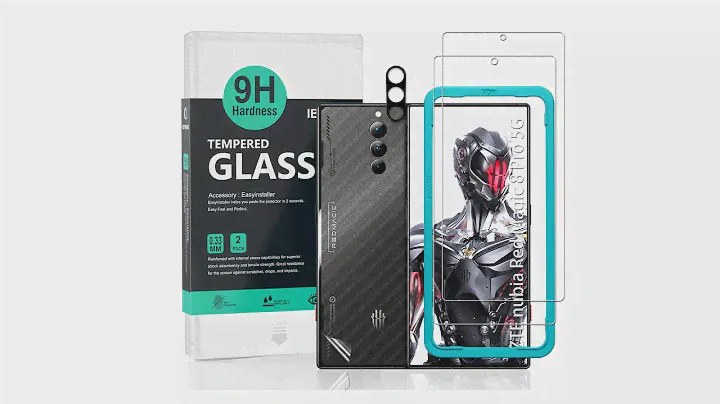 ZTE nubia Red Magic 8 Pro Tempered glass ibywind Protector & Easy Install Kit &Camera Lens Protector