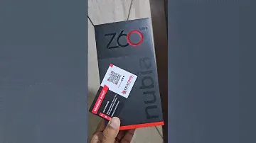 ZTE Nubia Z60 Ultra Global Edition Box Pack