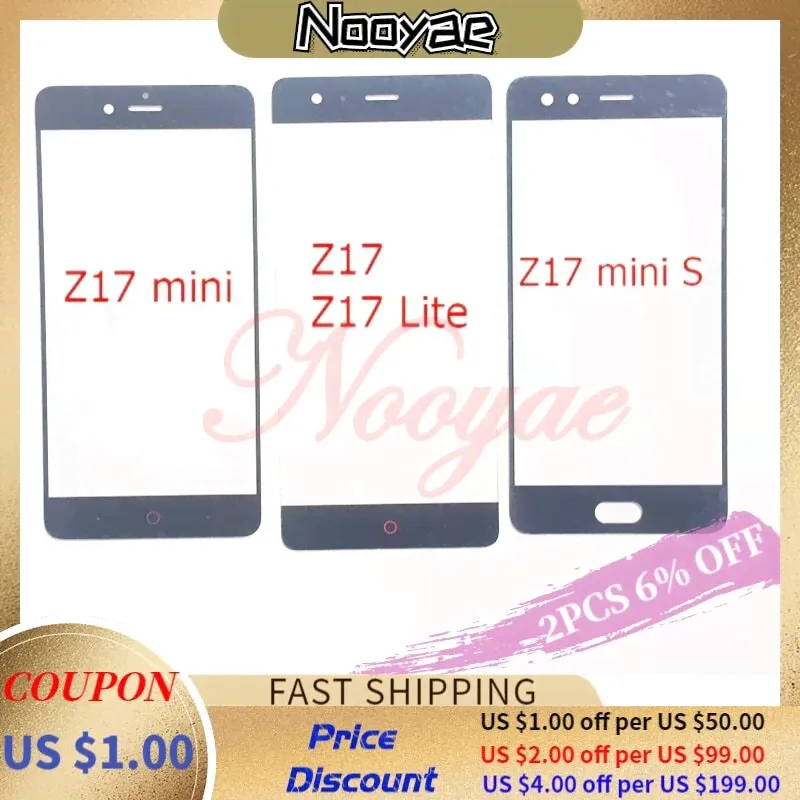 Черный / белый передний сенсорный ЖК-панель для ZTE NUBIA Z17 Lite NX591J / NUBIA Z17 NX563J Digitizer Внешний стеклянный датчик экрана экрана