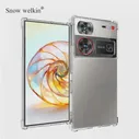 Для Nubia Z60 Ultra подушки безопасности Буферный чехол с полной защитой для ZTE nubia Z60 Ультра Прозрачная мягкая противоударная задняя крышка из ТПУ