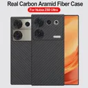Чехол из Настоящего Углеродного волокна для ZTE Nubia Z50 Ultra Case, Ультратонкая Задняя крышка из матового Арамидного Волокна, Чехол для чехлов Nubia Z50 Ultra 5G